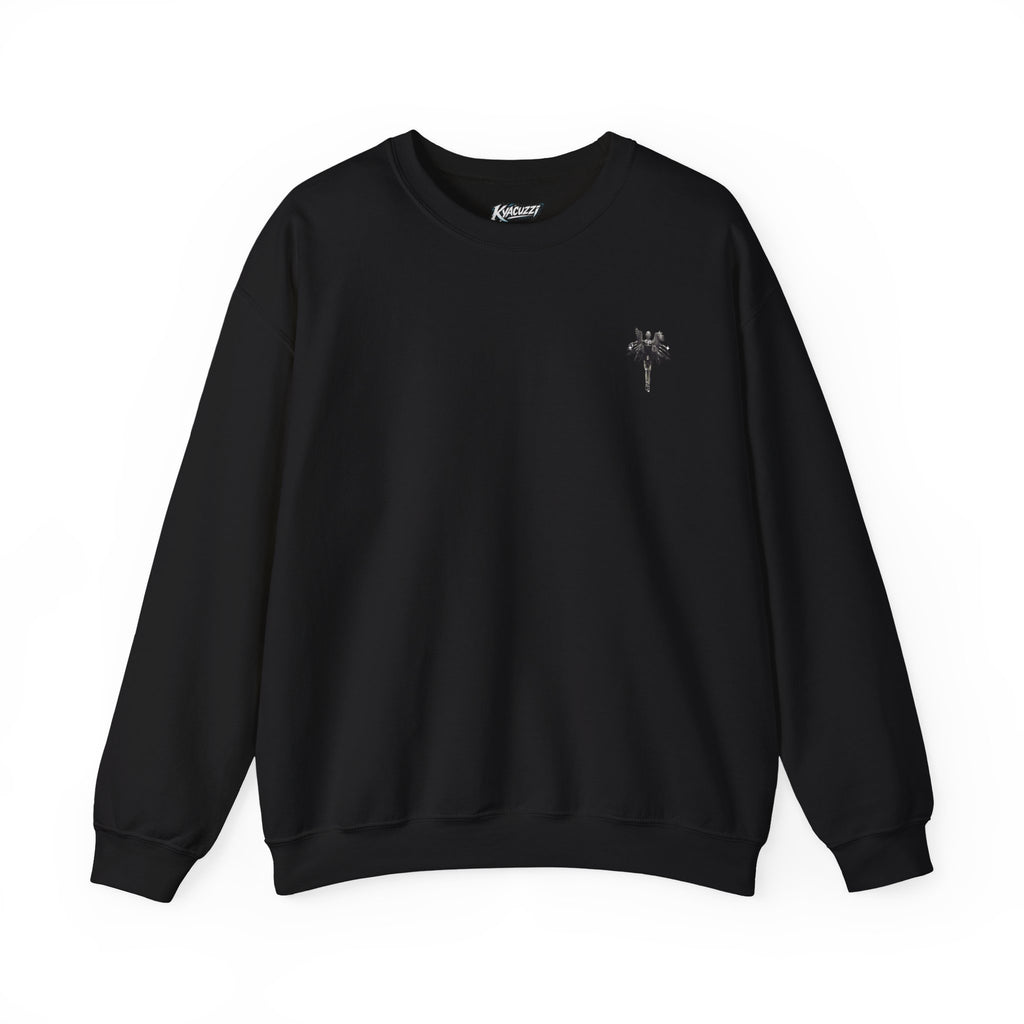 Robotic Angel Graphic Crewneck Sweatshirt