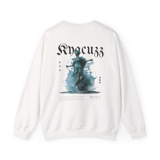 Crewneck Sweatshirt - 'Kyacuzzi' Gothic Watercolor Ram Graphic