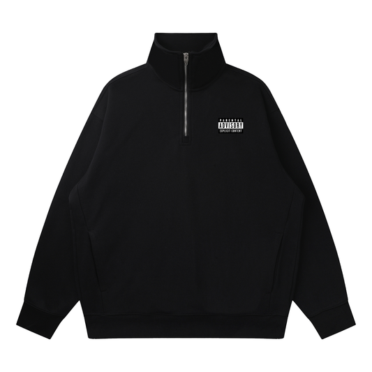 Quarter-Zip Drop Shoulder Sweatshirt